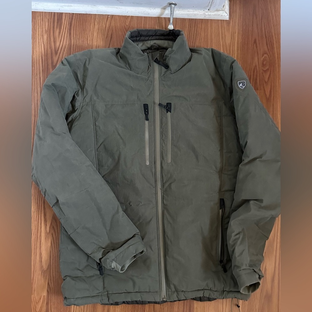 Kuhl Wyldefire Vintage Olive Down Mens Jacket Large